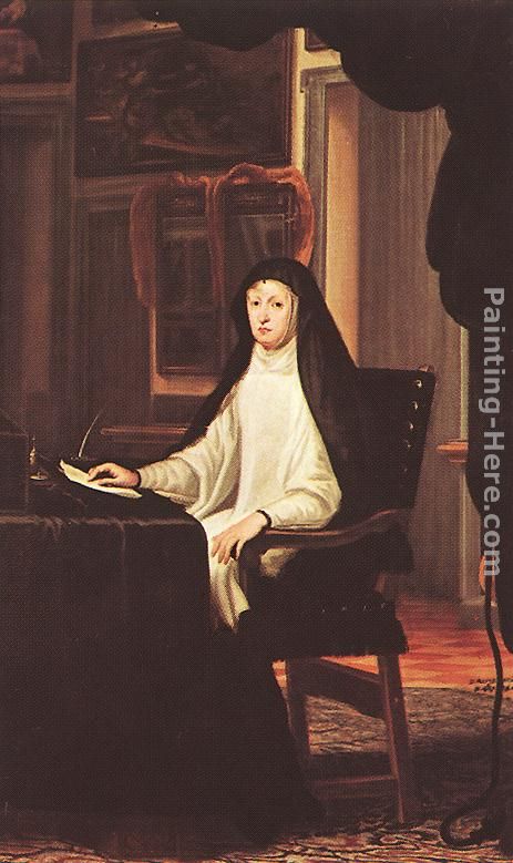 Queen Mary Anne of Austria as a Widow painting - Juan Carreno De Miranda Queen Mary Anne of Austria as a Widow art painting